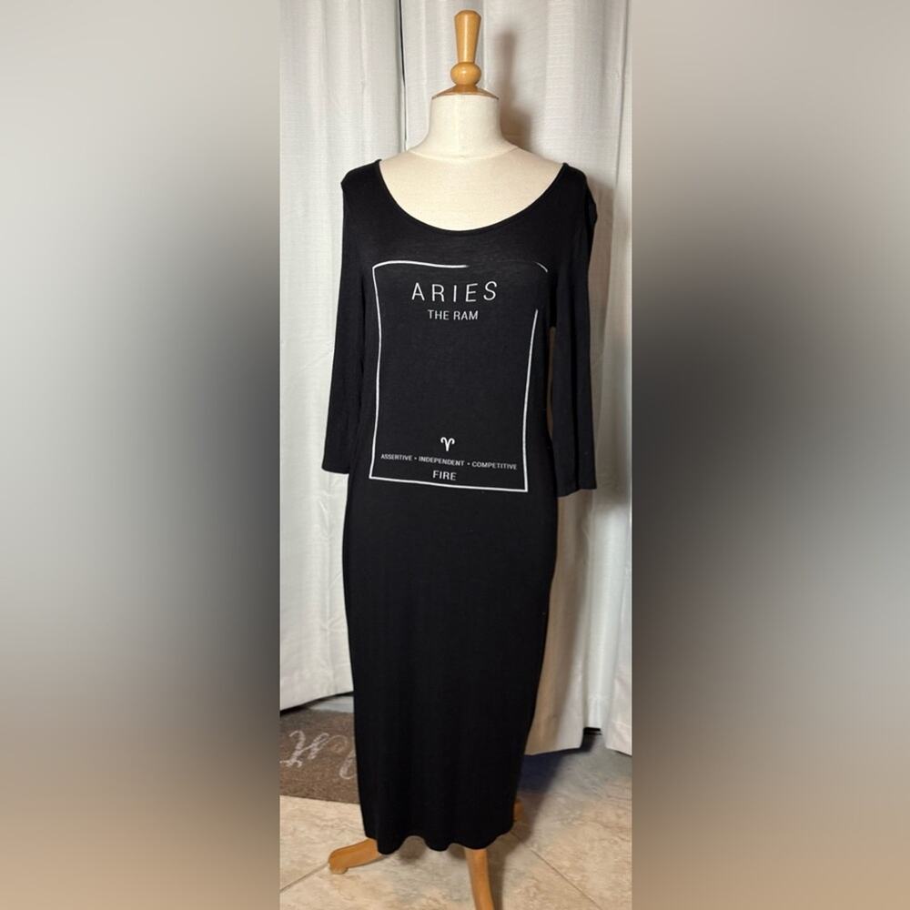 enough about me... Aries Zodiac Black Dress